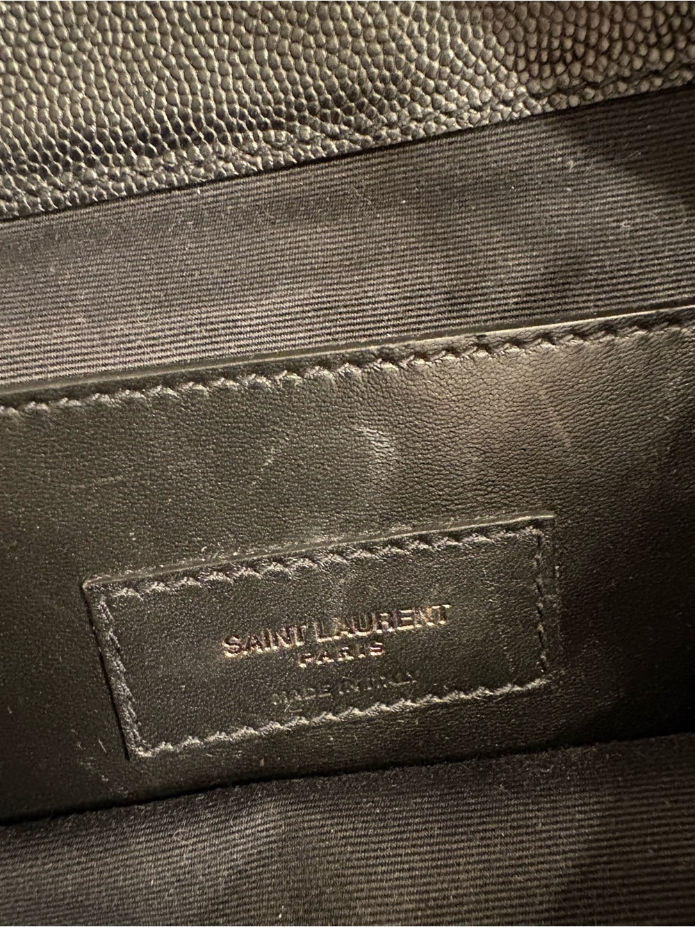 Saint Laurent West Hollywood Matte Black Monogram Chain Shoulder Bag - Picture 8 of 10